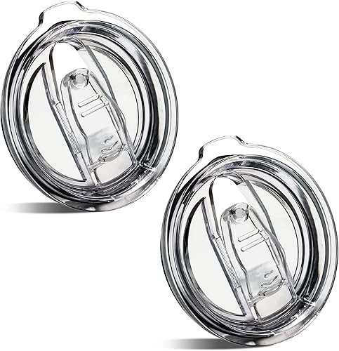 Tapas de repuesto para vaso de 20 onzas, a prueba de derrames, resistentes a salpicaduras, para boca de taza de 3.25 pulgadas, compatibles con vasos