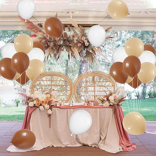 Miniatura 6 de 100 globos de látex de alta calidad de 12 pulgadas para bodas, fiestas, cumpleaños, lote (marrón)