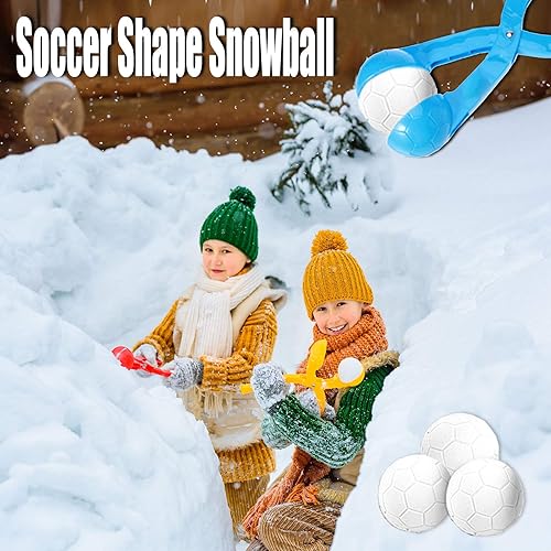 Miniatura 3 de SupMLC - Conjunto de 4 juguetes para hacer bolas de nieve, para guerra de bolas de nieve en invierno, para niños y niñas
