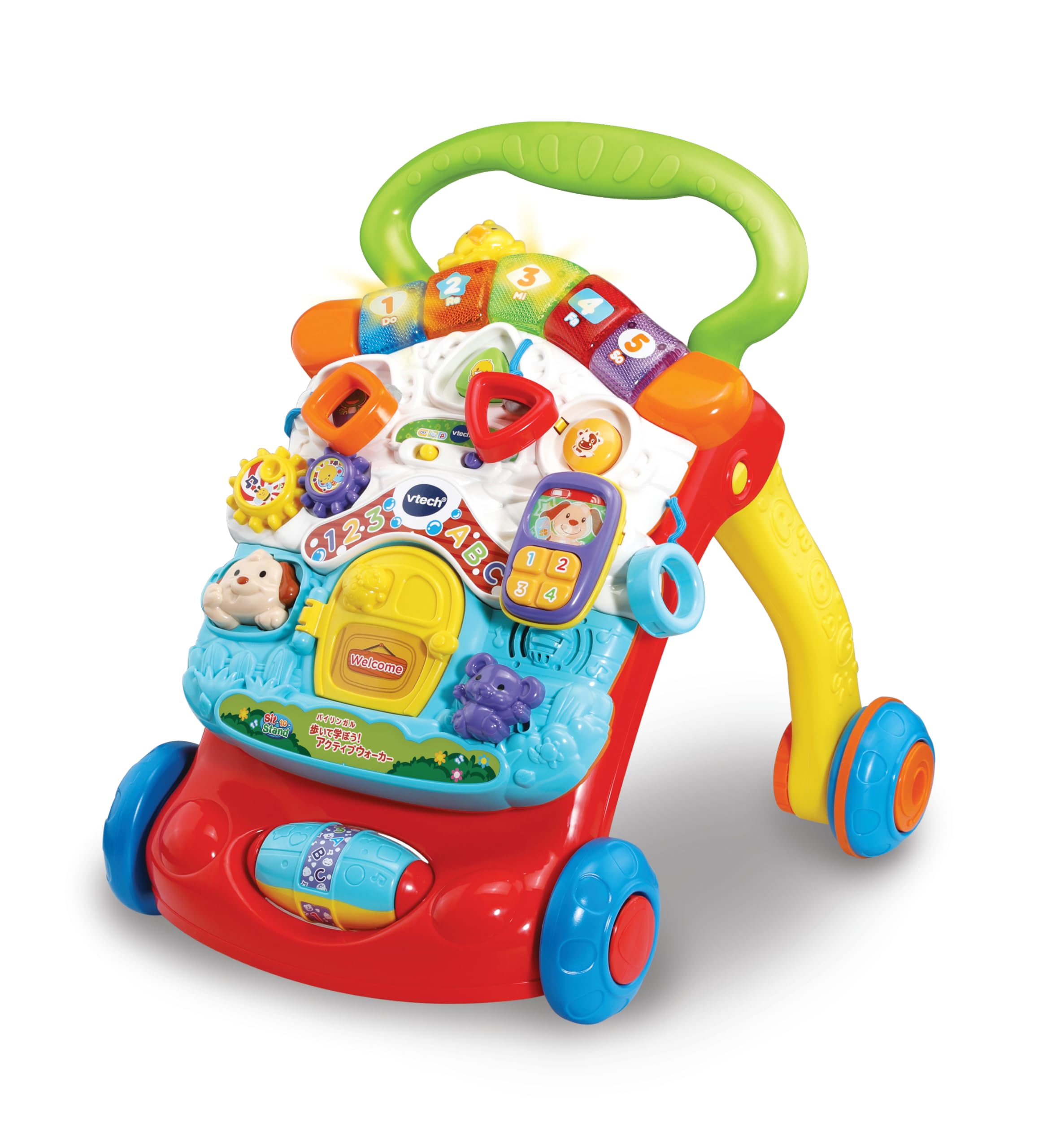 アラウンドウィグロー　歩行器 アクティビティウォーカー プレイジム 知育玩具 Amazon.co.jp: VTech 公式 ヴイテック 英語と日本語 バイリンガル 歩い