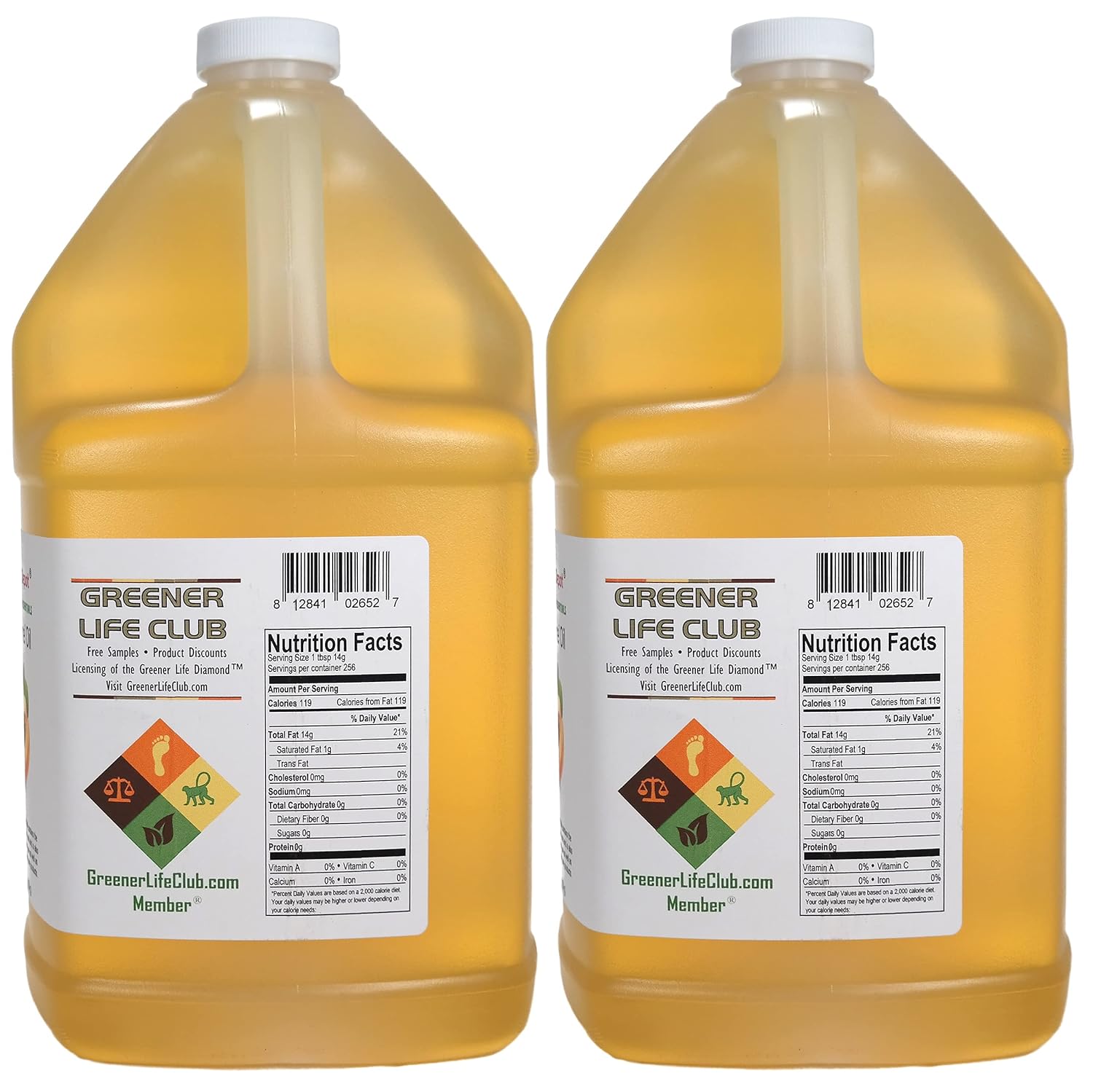 Apricot Kernel Oil - 2 x 1-Gallon (128 oz) - 256 oz - Food Grade - Safety Sealed HDPE Container with Resealable Cap - 100% Pure and Natural for Hair, Skin, Massage, and Cooking