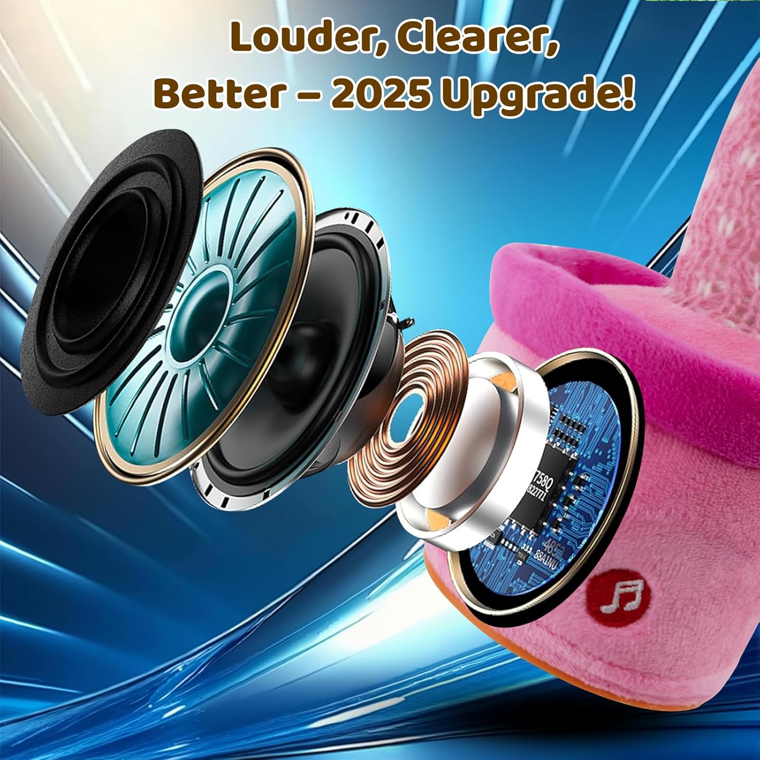 Rechargeable Dancing Talking Cactus Toy for Baby Toddlers, Baby Girl Toys, Volume Adjustable, Mimicking, Recording, Singing English Songs, Xmas Baby Toys & Gifts for Girls, Stocking Stuffers for Kids - Image 8