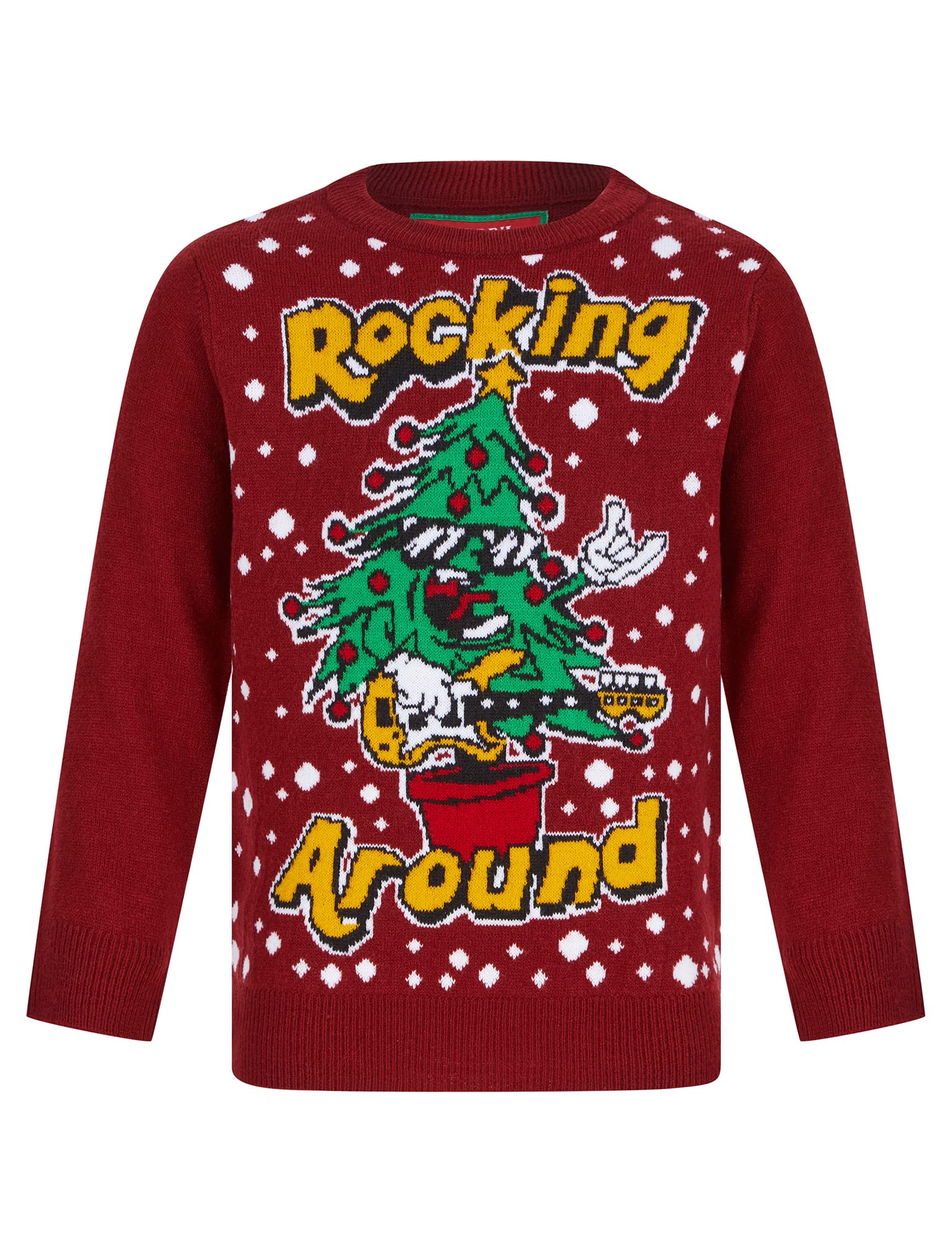 Tokyo Laundry Boy's Rocking Tree Novelty Christmas Jumper