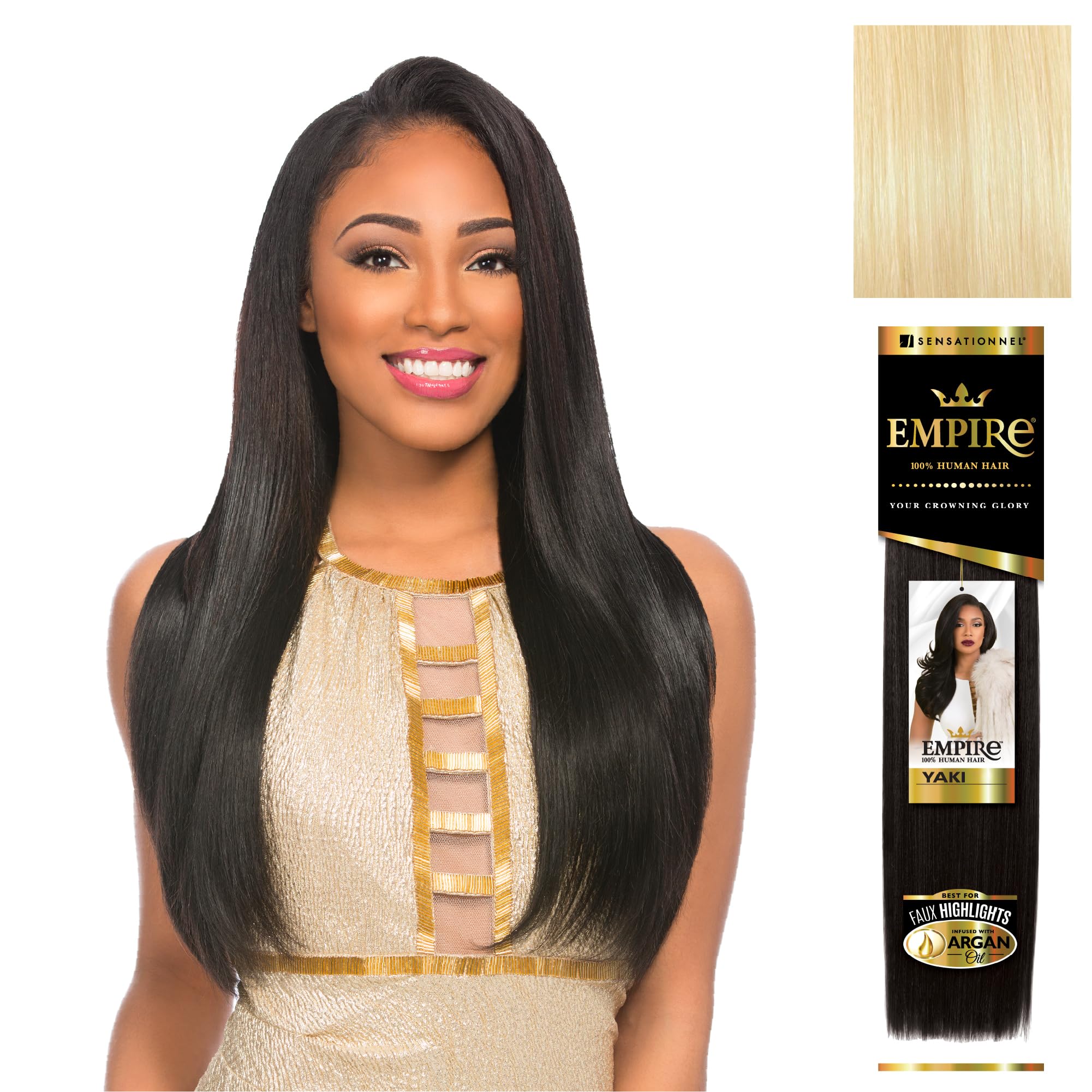 Amazon.com : Sensationnel Empire yaki human hair - Tangle Free