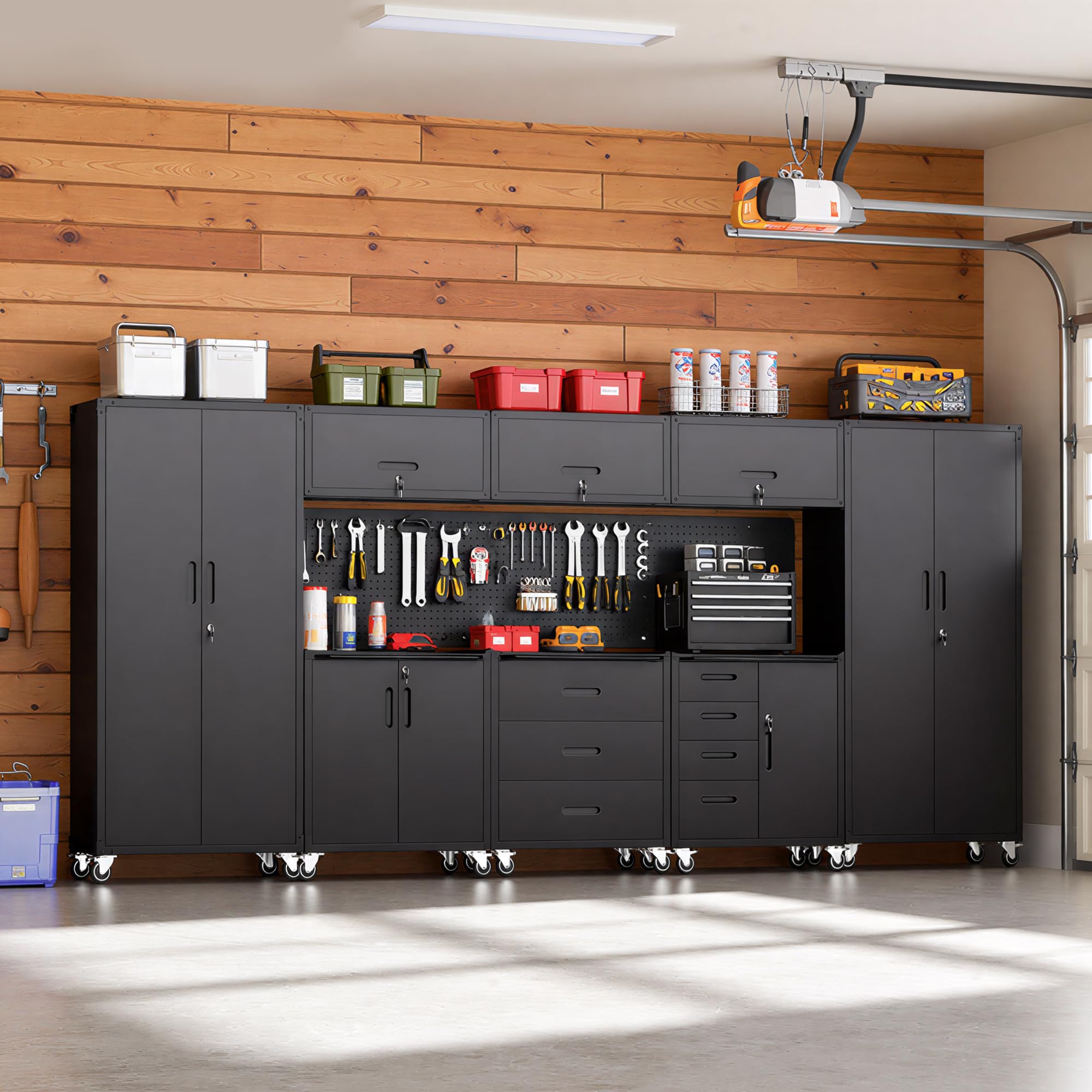 Amazon.com: VIYET Garage Cabinet System | Heavy Duty Steel All-in