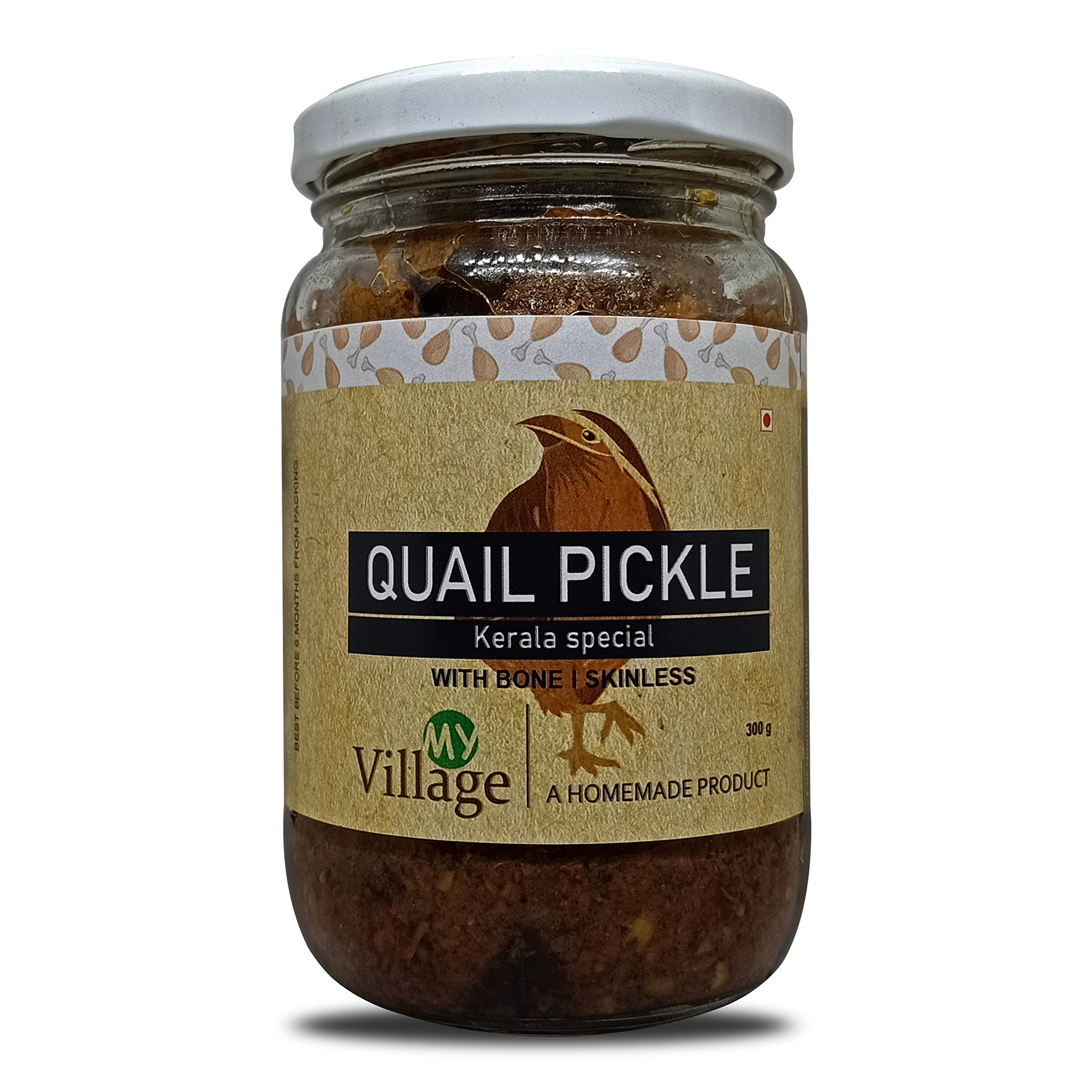 My Village Quail Meat Pickle | Kerala Special | Non Spicy | Homemade Pickle | No Added Preservatives | 300gm-image-23