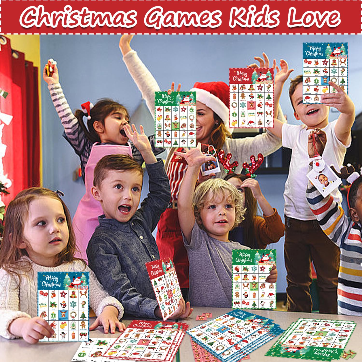 Snapklik.com : 46PCS Christmas Bingo Game Cards For 30 Players ...