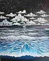 海　絵　風景画　アート　インテリア　アクリル絵の具　絵画 海 絵 風景画 アート インテリア アクリル絵の具 絵画 - メルカリ