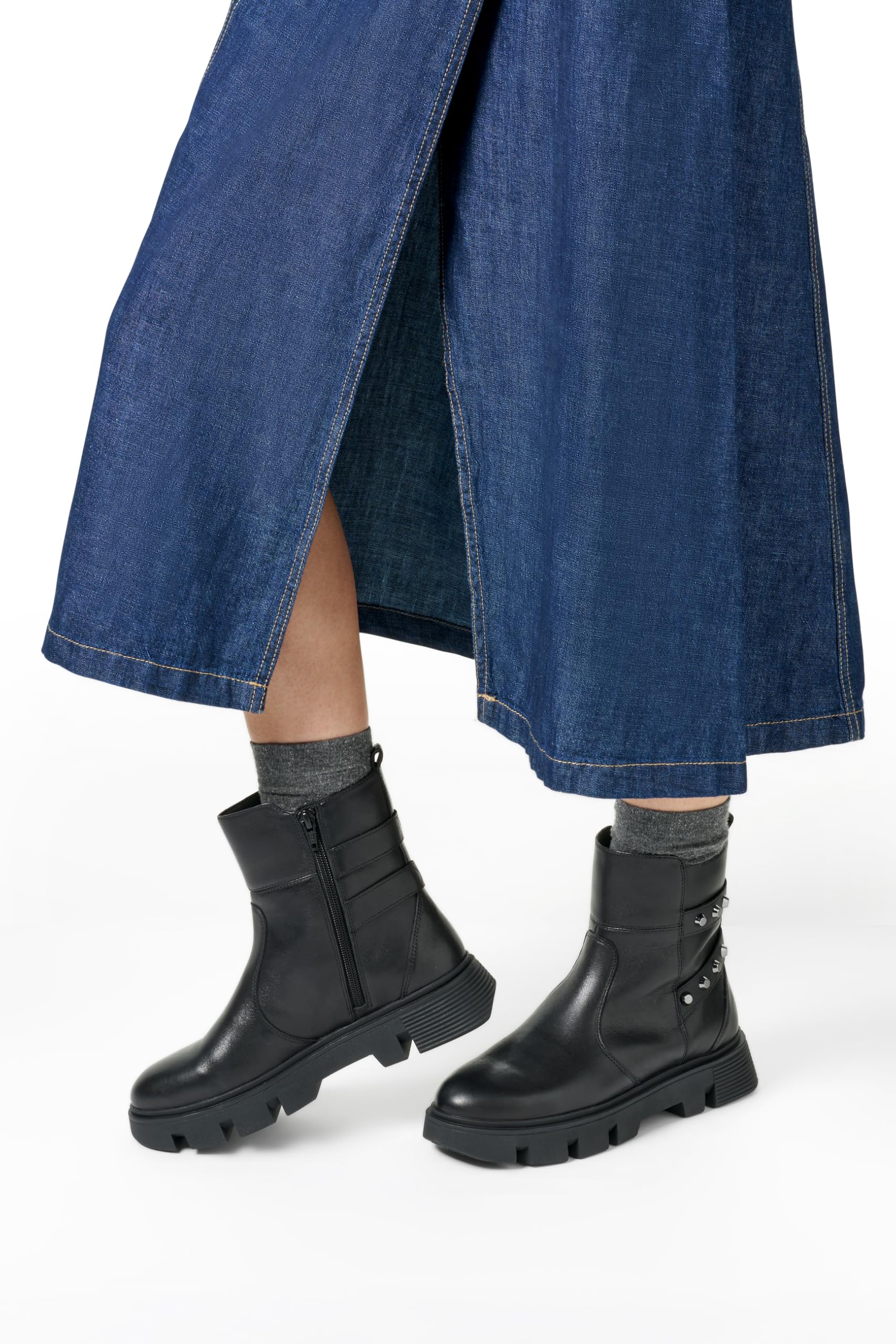 Geox D Vilde, Bota de Tobillo Mujer