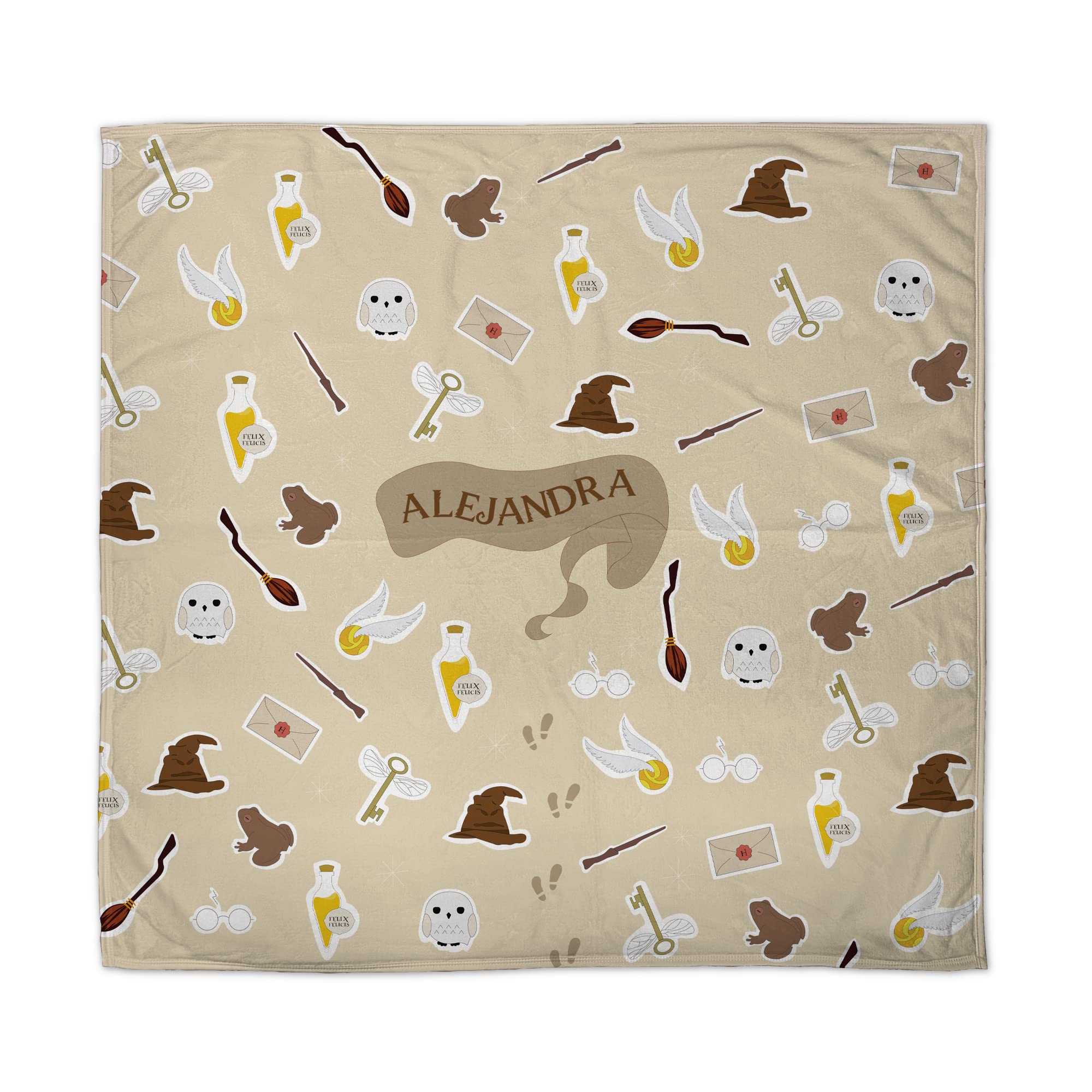 LolaPix Manta para bebé. Regalo bebé recién Nacido. Manta Personalizada con Nombre. Tejido Polar. Varios diseños. Magia
