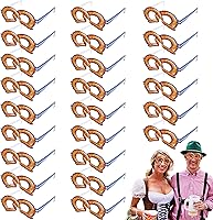 Vista 1 de Sfcddtlg 24 lentes de pretzel-Oktoberfest para regalos de fiesta de Oktoberfest suministros de decoración (24 piezas)
