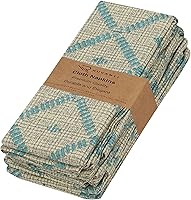 Vista 62 de Ruvanti Juego de 6 servilletas de tela, 18 x 18 pulgadas, 100% algodón, lavables, suaves y absorbentes, perfectas para bodas, Navidad, cenas