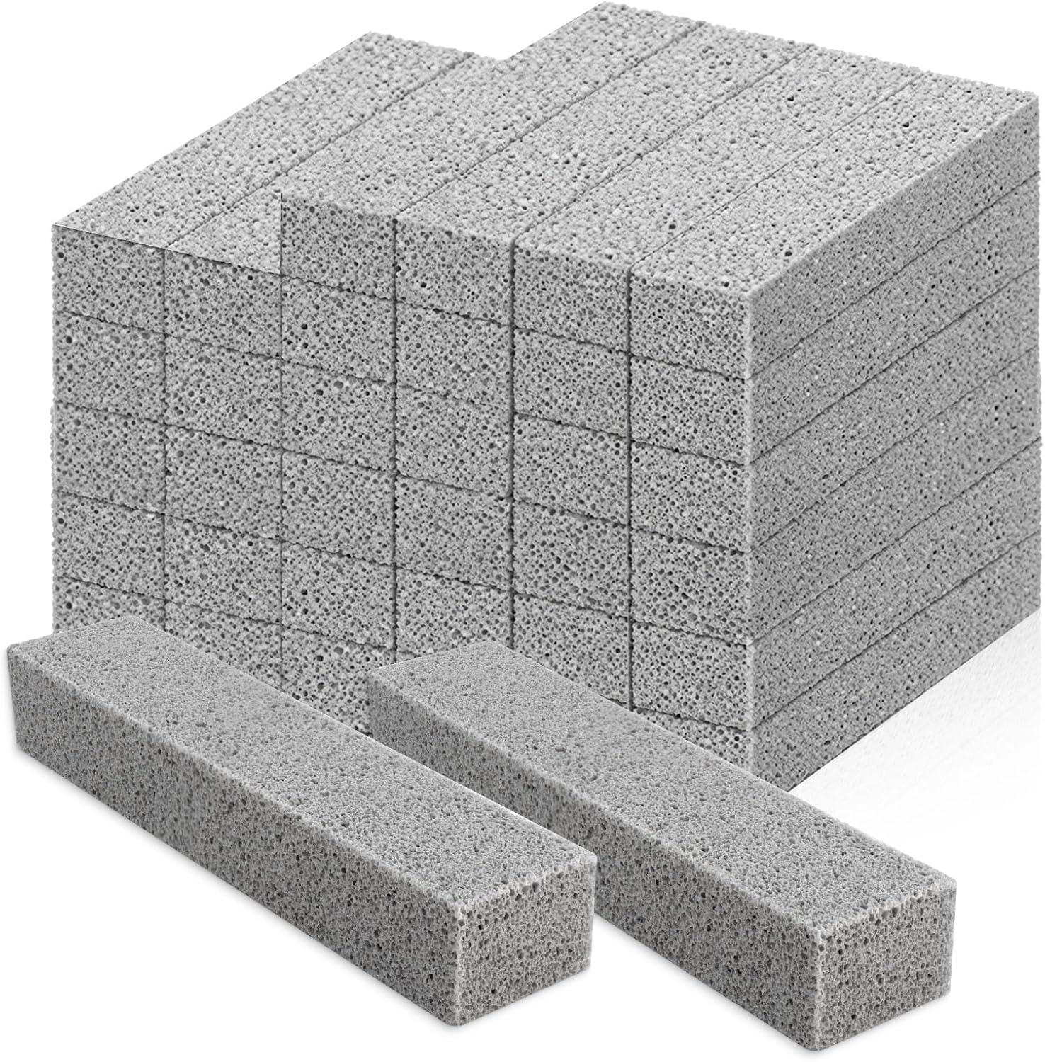 100 Pcs Pumice Stick for Toilet Cleaning, Pumice Stone for Cleaning Stove Grates, Oven, Bathroom, Grill, Kitchen, Sinks,Toilet Hard Water Stain Remover thumbnail