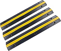 Vista 11 de Cubierta de cable de goma para rampa, protector de cable, rampas protectoras de manguera de alambre, 1 canal, capacidad de carga, 22000 libras