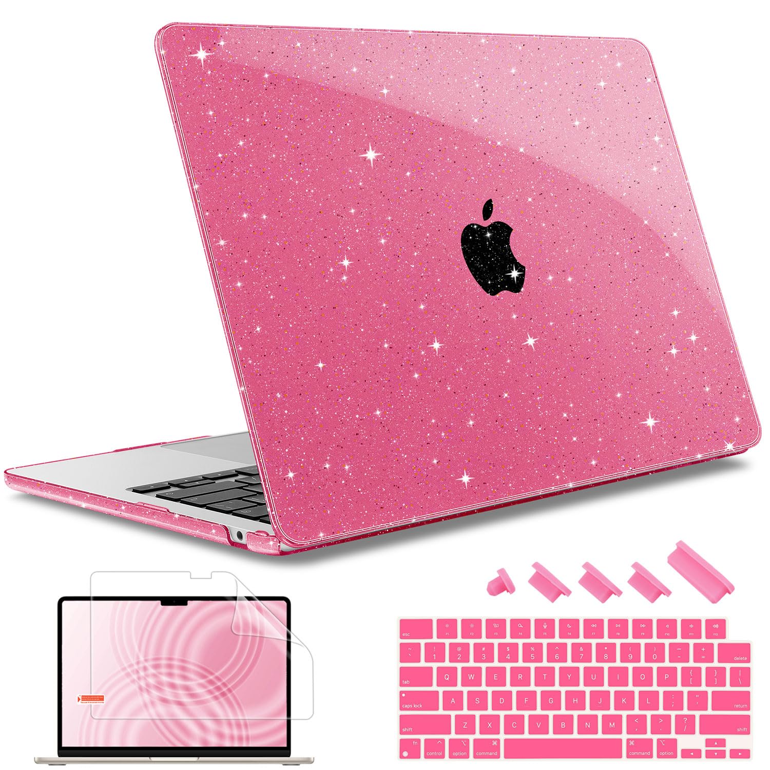 May Chen Compatible with M4 MacBook Air 15 inch Case 2025 2024 2023 A3241 A3114 M3 A2941 M2 with Liquid Retina Display & Touch ID, Plastic Hard Shell