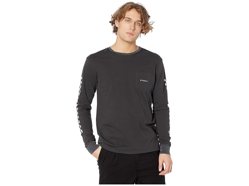 

VISSLA Variel Long Sleeve Pocket Tee (Phantom) Men's Clothing, Gray