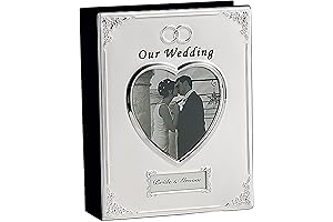 Personalized Wedding Album - Silver Plated Photo Album
