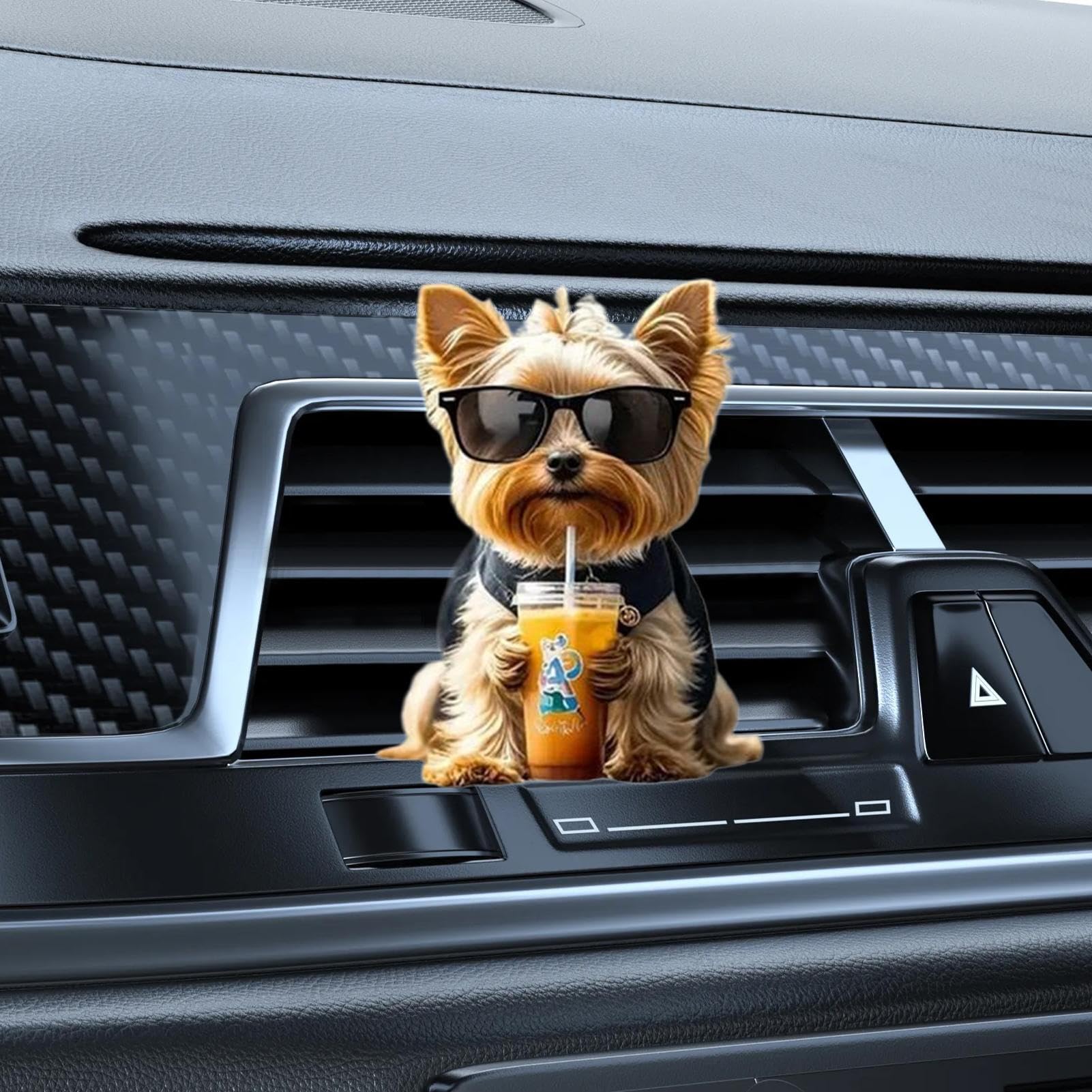 Profumatori D'Aria Per Veicoli - Diffusore 2D in Acrilico - Profumo Decorativo A Forma Di Cane per Auto Furgone Viaggi Casa Estate Viaggi Stradali