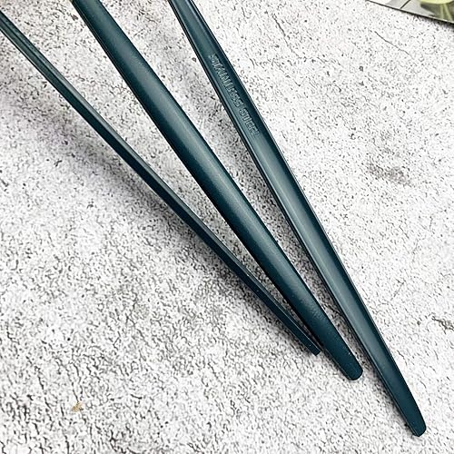 Miniatura 5 de JASHII Juego de cubiertos de plata 1810 de acero inoxidable, juego de cubiertos dorados  24 piezas modernos Cubiertos Dorados  El mejor regalo de