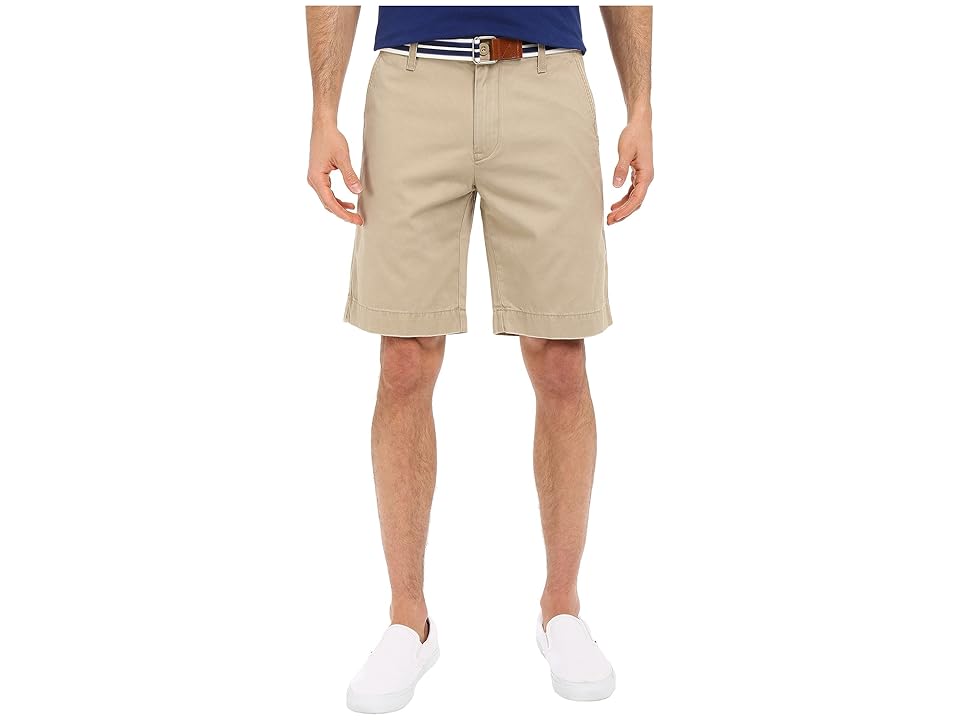 

U.S. POLO ASSN. Hartford Flat Front Twill Shorts (Oxford Tan) Men's Shorts, Khaki