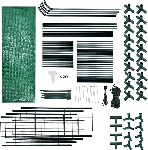 Miniatura 8 de Purlyu Puerta enrollable con cremallera para invernadero, 28 x 56 x 76 pulgadas, cubierta de invernadero de polietileno para plantas de jardinería