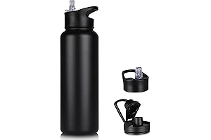 40oz Double Wall Vacuum Insulated Stainless Steel Leakproof Sports Water Bottle
