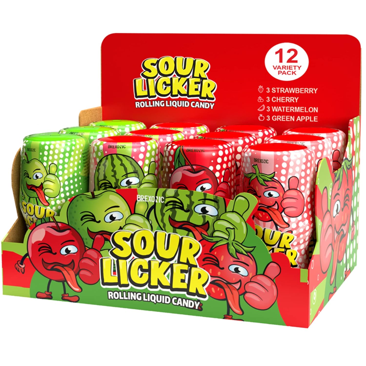 Buy Slime Sour Lickers Candy, Gluten Free, 12 Pk Of 4 Flavors