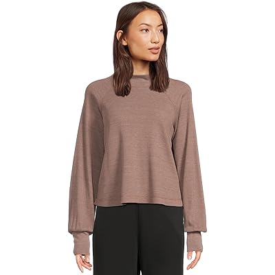 Michael Stars Norma Mock Neck Pullover cobblestone