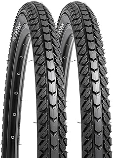 YUNSCM 2-PCS 26" Bike Tires 26x1.95/54-559 Compatible with 26 x 1.95 26x2.0 All-Terrain Directional Tread Bike Bicycle Tires (Y-1201)