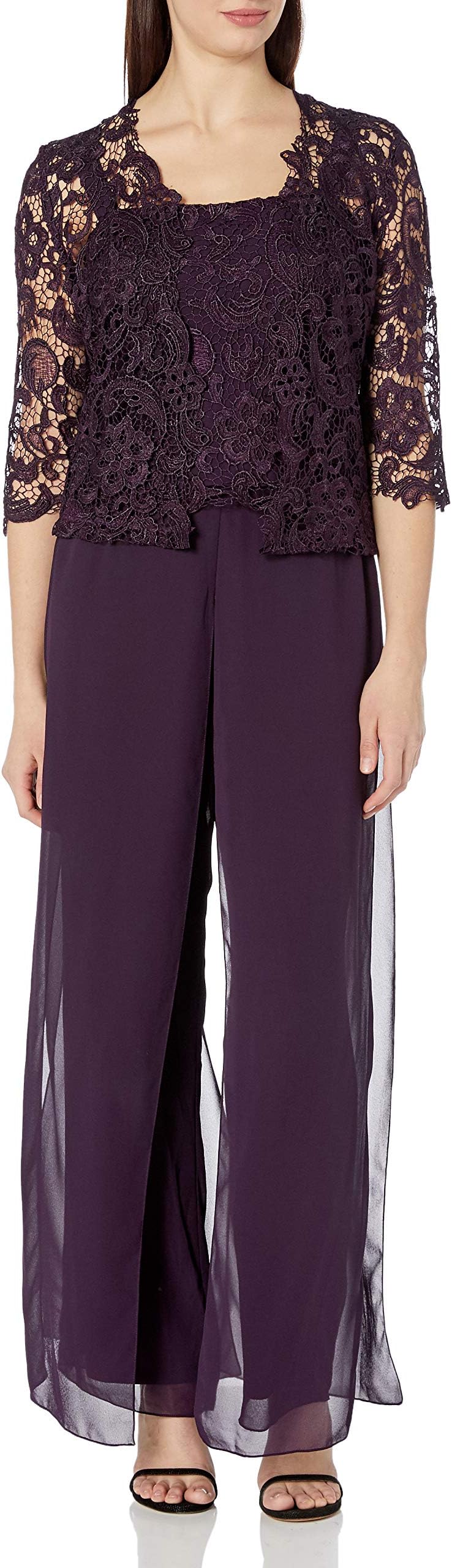 Women's Lace Pant Suit Combo