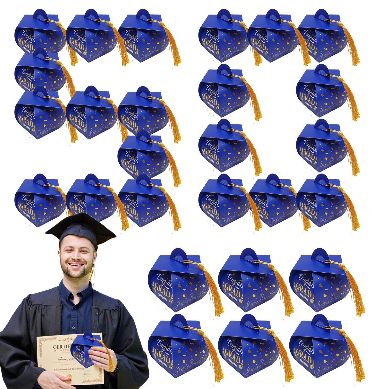 Boîtes de graduation 2025 pour le bal de promo et les chocolats