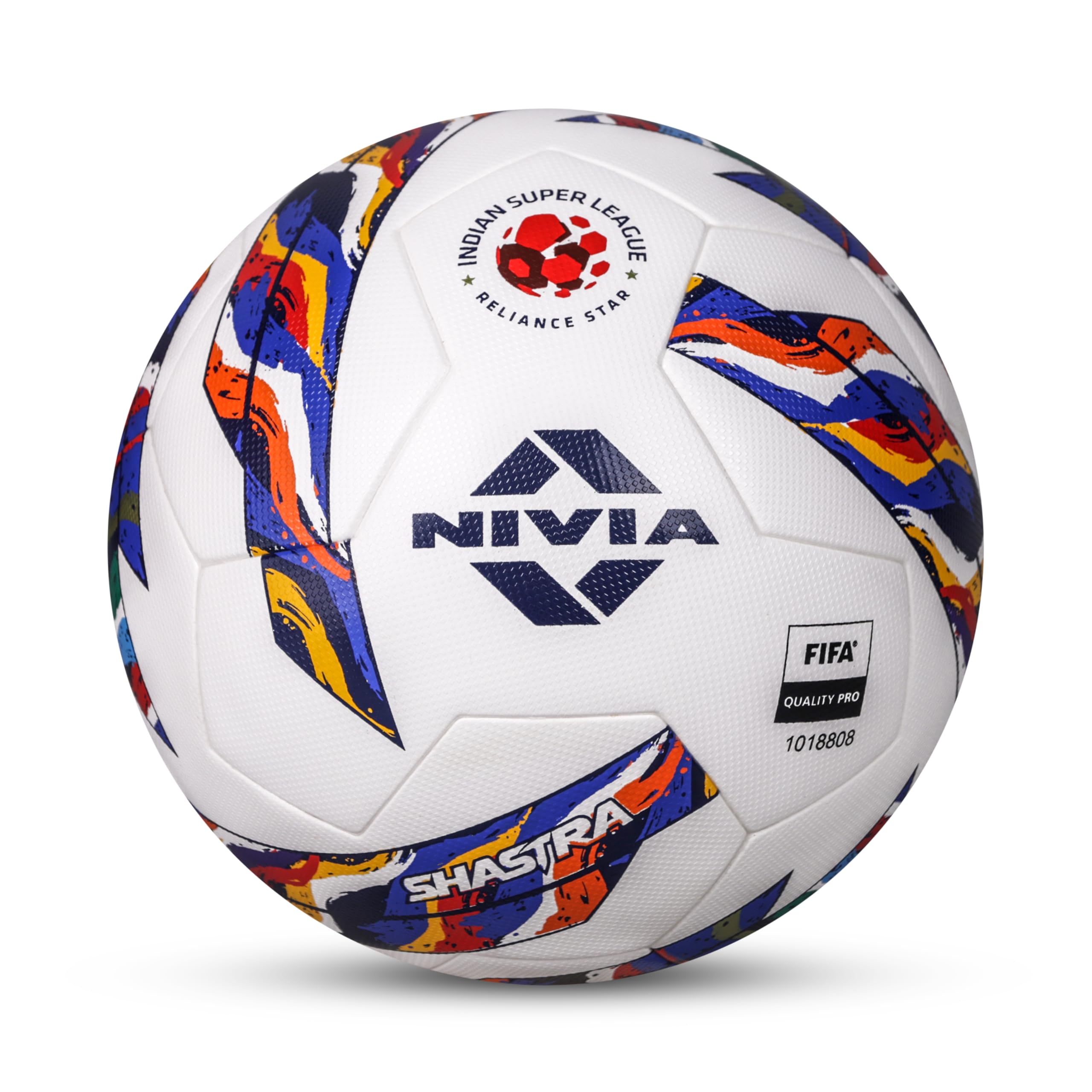Nivia Shastra 2.0 Football, Match Ball, 8 Panels, Durable & Soft PU Leather, Butyl Fabric Wounded Bladder, FIFA Quality Pro, Made for Pro-Leagues, to Play on Both Natural and Artificial Grass-image-25