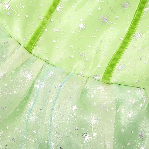 Miniatura 4 de Ohlover Girls Tinker Bell Fairy Flower Green Fancy Dress