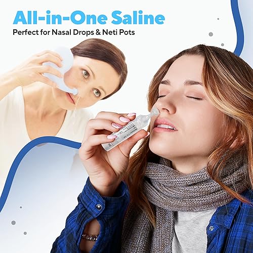 Miniatura 6 de NAVEH PHARMA Solución salina 7% en ampollas de 0.2 fl oz (0.17 fl oz), 25 unidades por caja. Se puede utilizar para hidratación nasal y otros usos.
