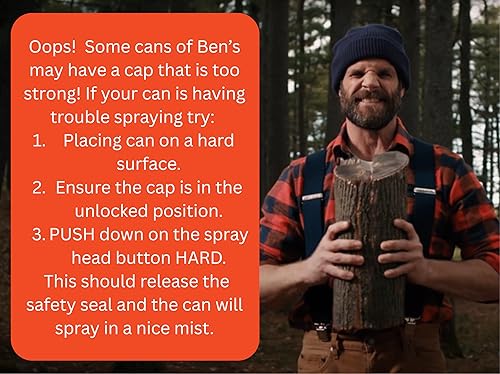 Miniatura 5 de Ben's Repelente de garrapatas  Spray repelente de garrapatas, mosquitos e insectos para adultos y niños  Spray de insectos con 20% de picaridina