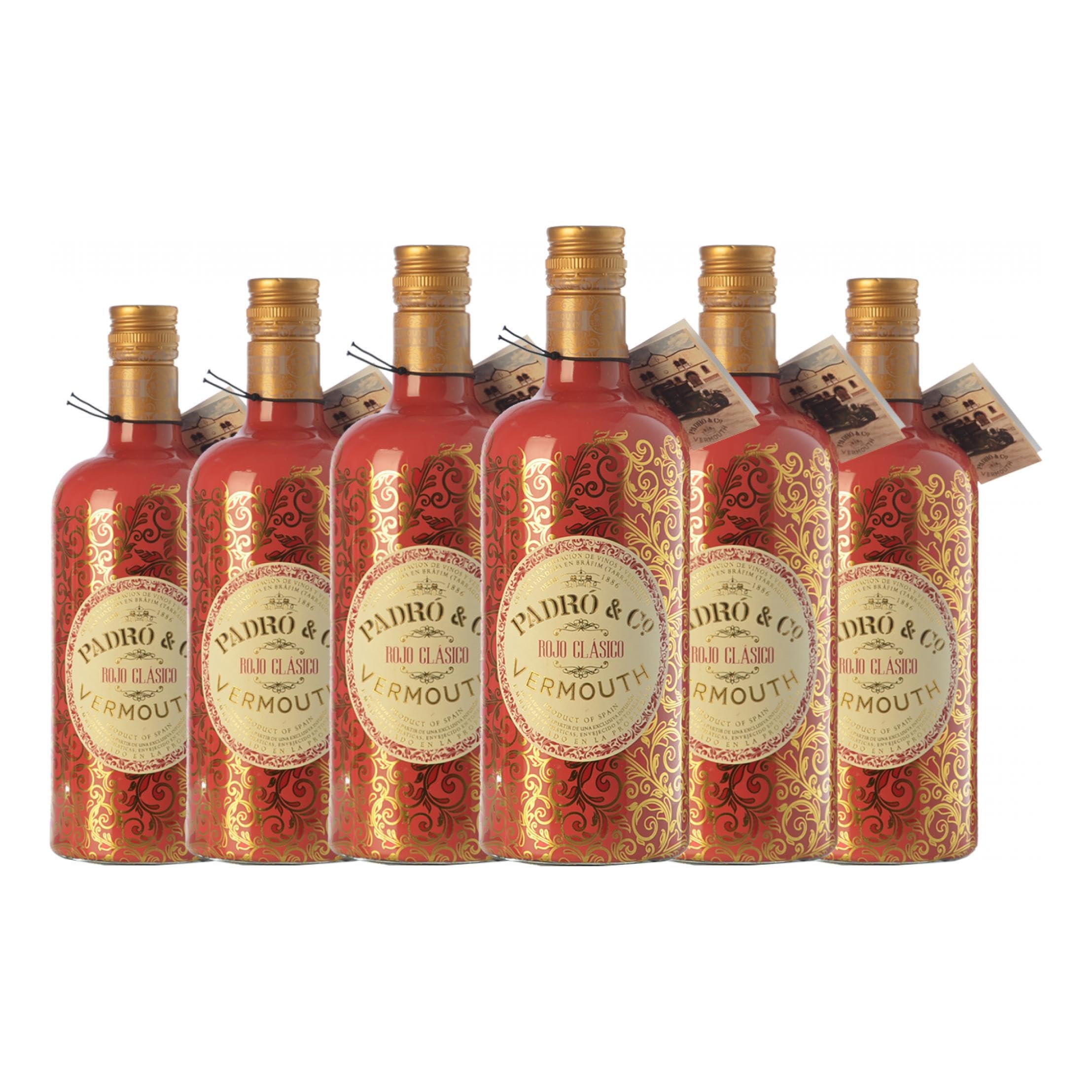 Vermut Padró Rojo Clásico 75 cl (Caja de 6 Botellas de 75 cl)