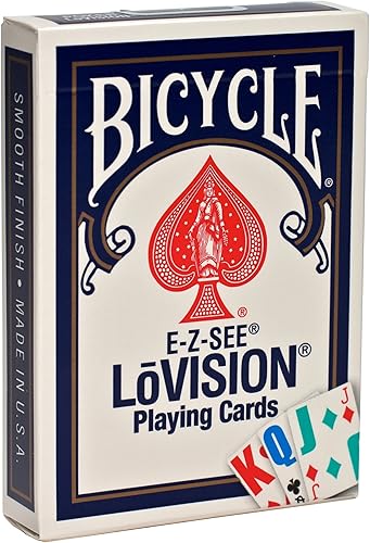 Bicycle Baraja de cartas E-Z SeeLo- Vision