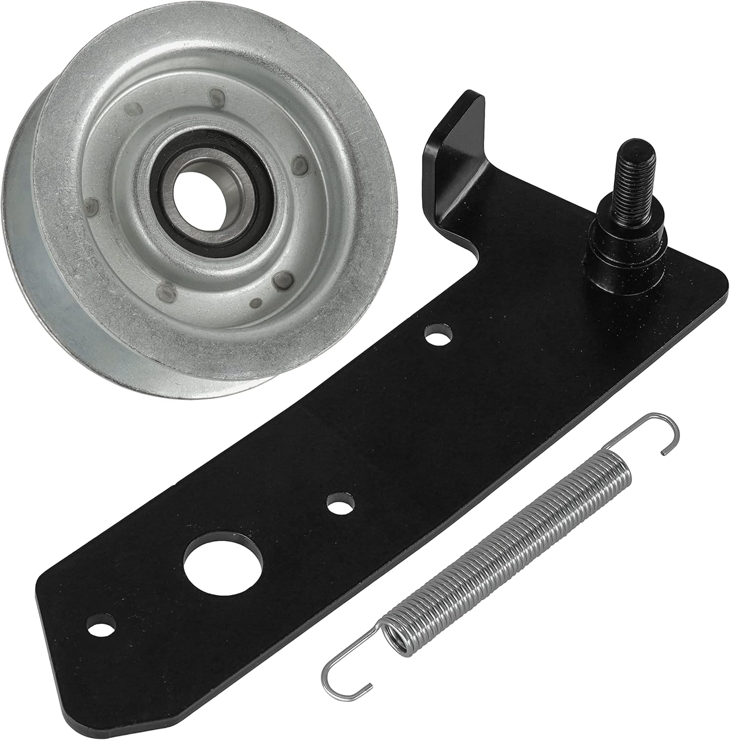 Caltric Deck Brake Actuator Arm and Pulley Compatible with John Deere LA120 LA125 LA135 X110 X120
