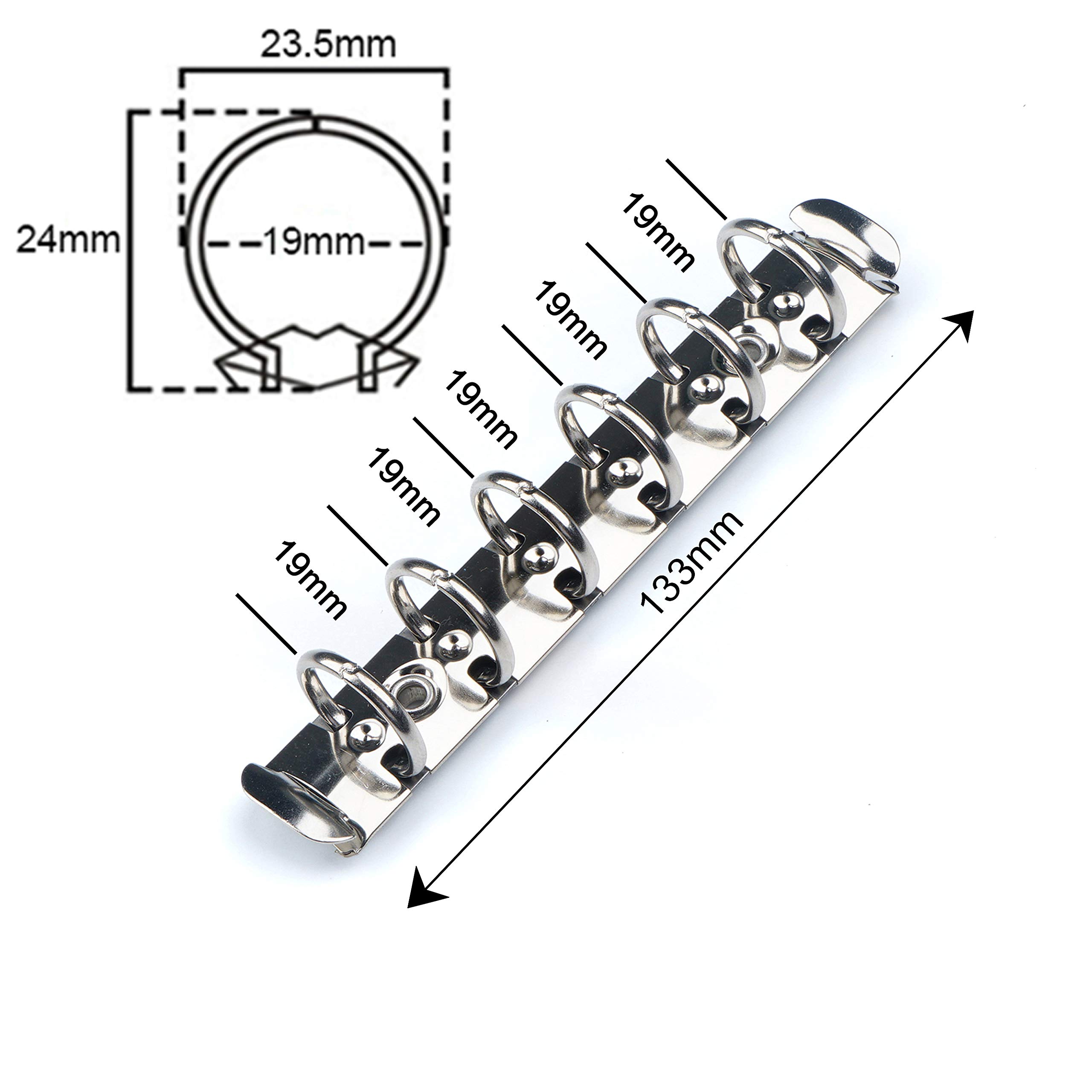 Amazon | Moterm 6穴リングバインダーメカニズム交換キット バインダー