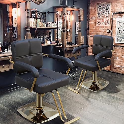 Miniatura 8 de Sillas de estilista para salón, silla de peluquería giratoria de 360 grados, silla de salón con bomba hidráulica, equipo de belleza de spa para