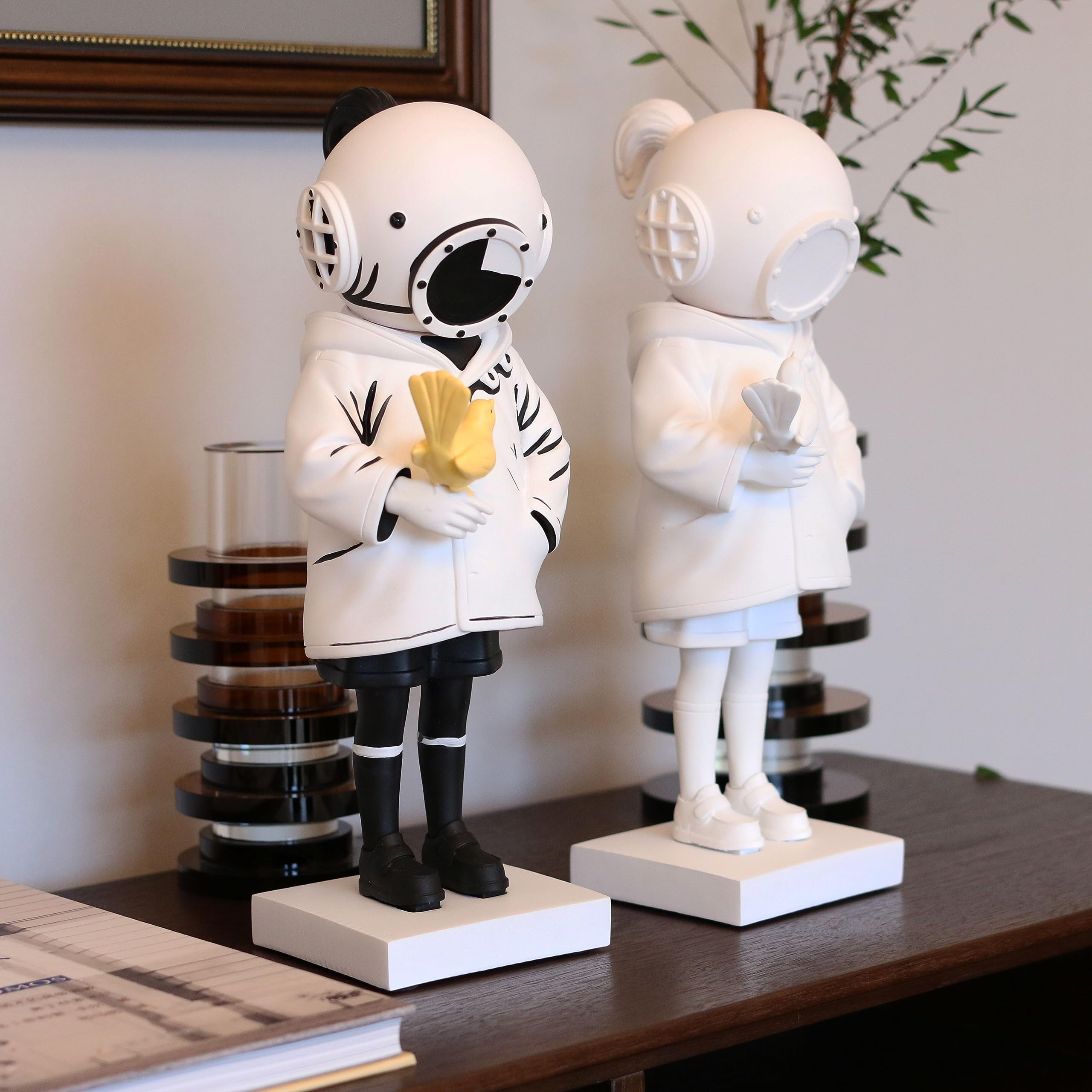 Amazon.co.jp: ChunRan Li89 北欧アート ディープシー ダイバー ガール