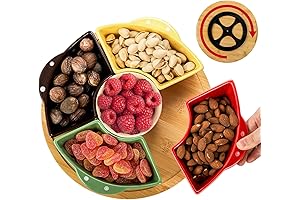 Cedilis Lazy Susan Serving Lazy Snack Bowl: Perfect for Gatherings of All Kinds