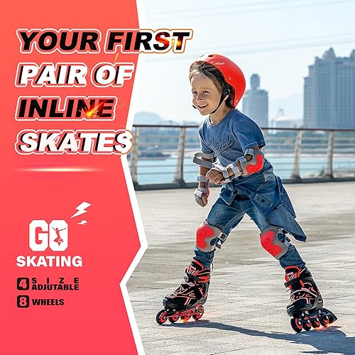 Miniatura 2 de 2PM SPORTS Torinx Green - Patines en línea ajustables para niños, divertidos patines para principiantes, para niños, jóvenes, niñas, hombres y