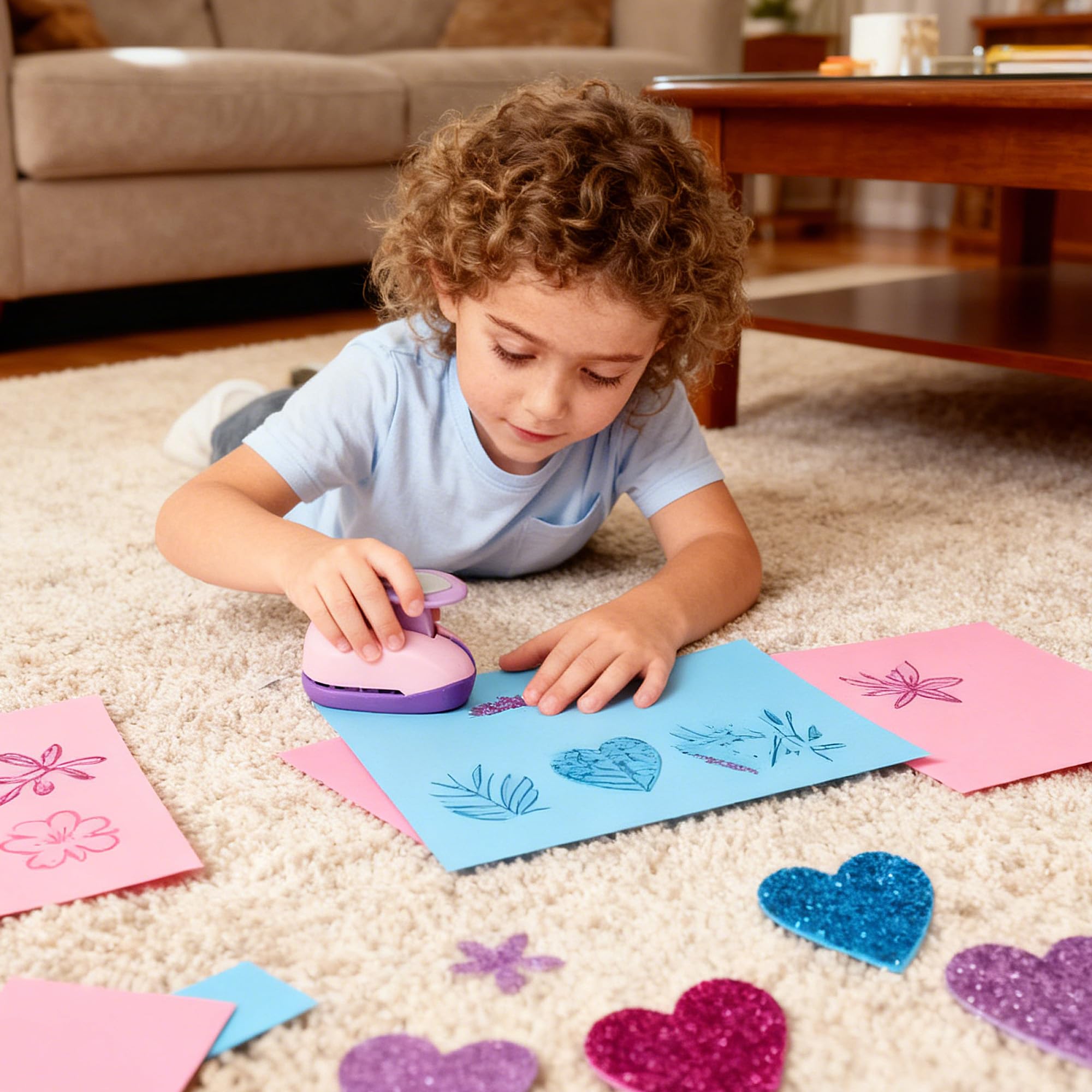 4 Pezzi punzoni di carta, motivo farfalla, stella, cuore, fiocco di neve Stampini per Carta, Mini Perforatrice, punzoni punzonatrice Scrapbook Craft per Fai-da-Te, Foto Album, Scrapbooking