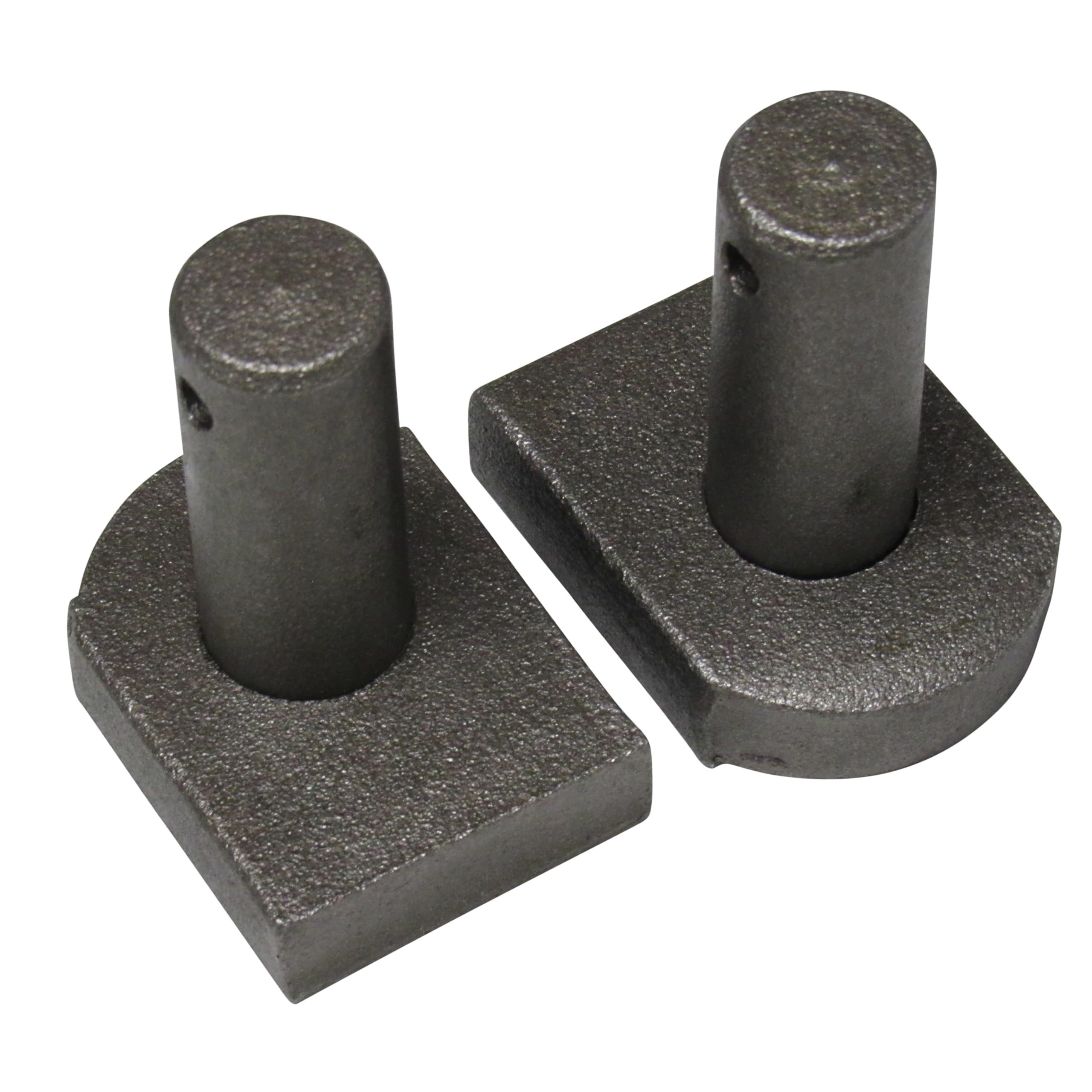 Weld On Gate Hooks Hinge Hanger 3/4", 7/8" or 1" X2 (Self Colour Fieldgate Slot Flat Back Railing) (1" - 25MM Pin)