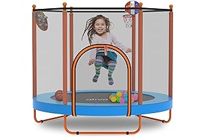 Ativafit 60'' Rebounder Trampoline, Perfect Outdoor Trampoline for Kids Ages 5-12 Years