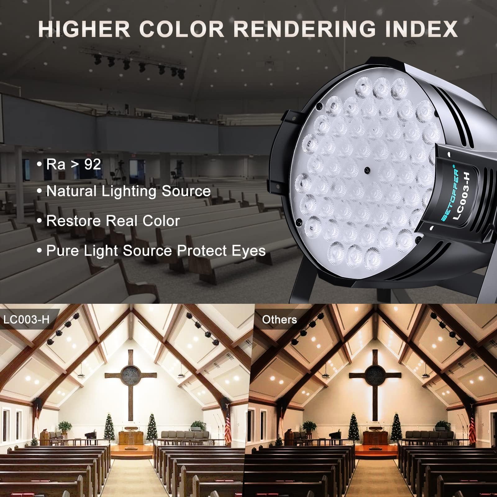Bühnenbeleuchtung 54 LED 6500K Disco Licht DJ DMX512, Par Beleuchtung Bühne Beleuchtung Effekt DJ Lampe, 8CH Uplights im Freien für Hochzeit Bar DJ Show Disco Festival Party Event