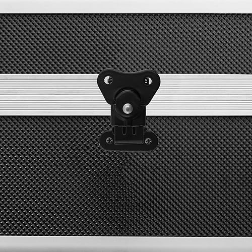 Vista 8 de MY MIRONEY Paquete de 4 cierres de mariposa con resorte negro y cierre de metal con tornillos para caja de vuelo, 1.97 x 1.5 pulgadas