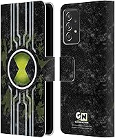 Vista 1 de Head Case Designs Officially Licensed Ben 10: Alien Force Omnitrix Graphics Leather Wallet Case Compatible with Samsung Galaxy A53 5G (2022)