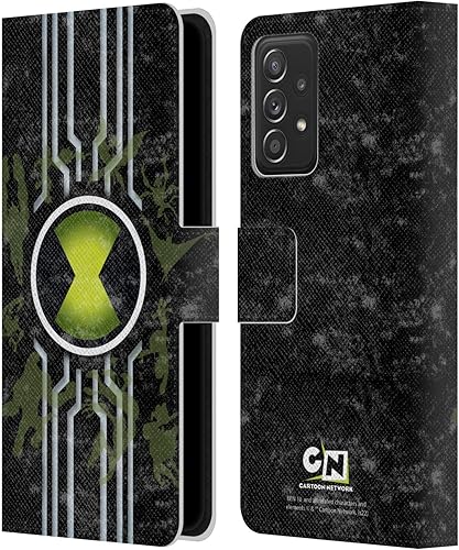 Head Case Designs Officially Licensed Ben 10 Alien Force Omnitrix Graphics Leather Wallet Case Compatible with Samsung Galaxy A53 5G (2022)